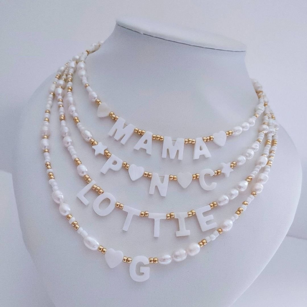 Collar de perlas con nombre - (Oferta 2x1) - Moroveta