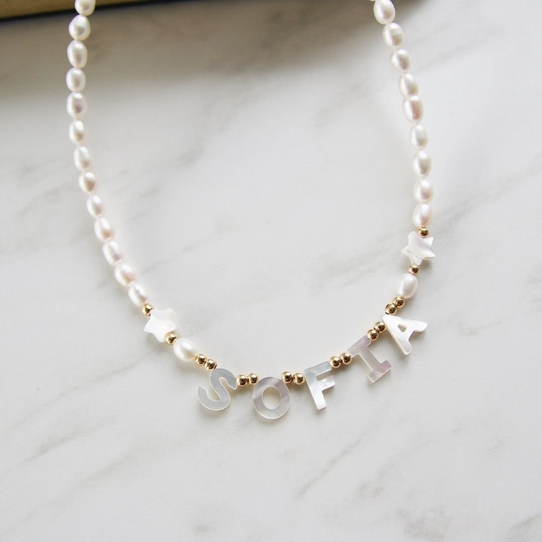 Collar de perlas con nombre - (Oferta 2x1) - Moroveta