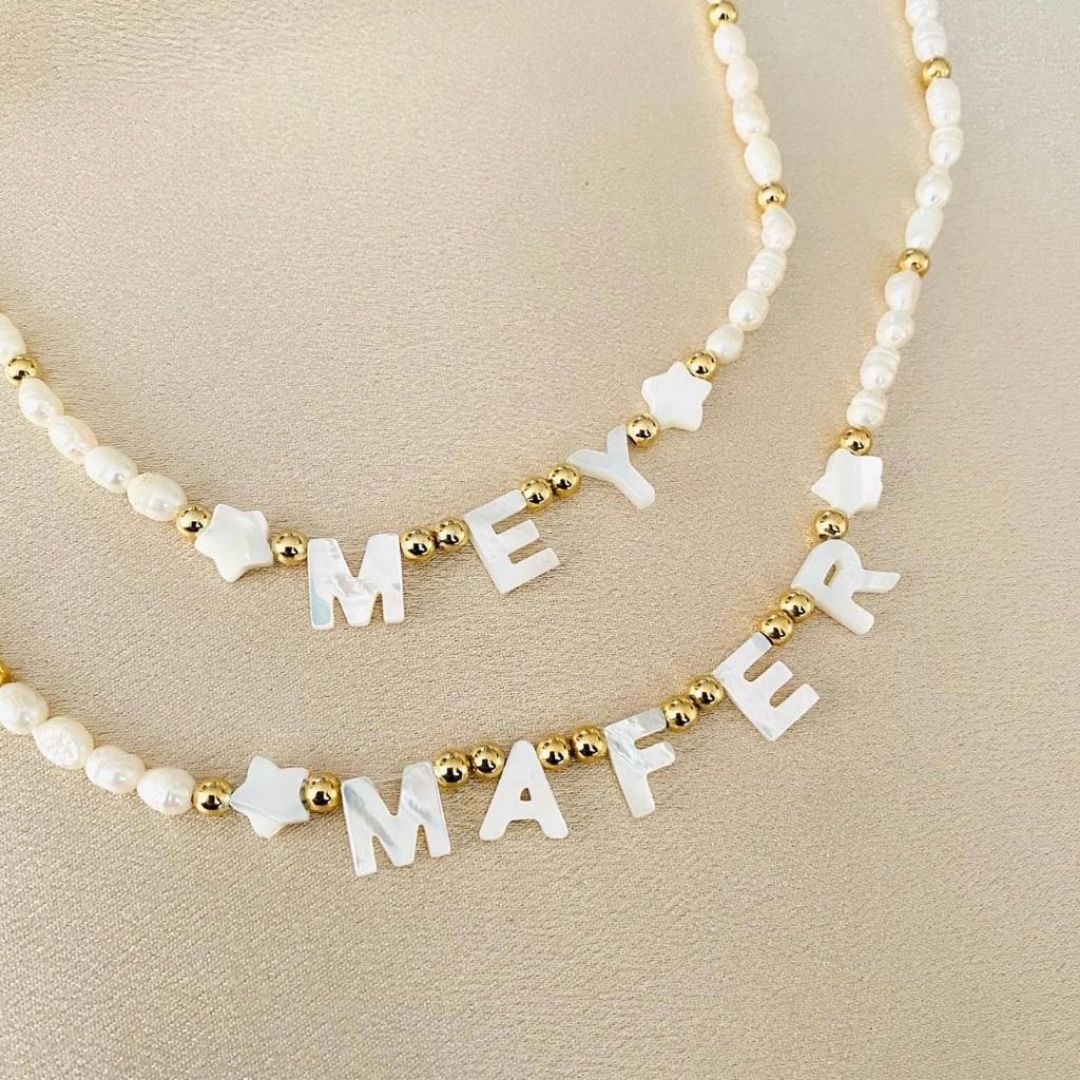 Collar de perlas con nombre - (Oferta 2x1) - Moroveta