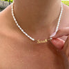 Collar de perlas con nombre personalizado (Oferta 2x1) - Moroveta