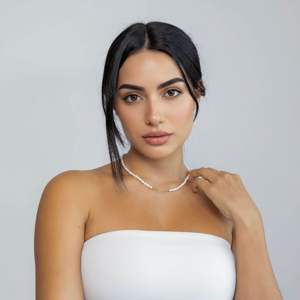 Collar de perlas con nombre personalizado (Oferta 2x1) - Moroveta