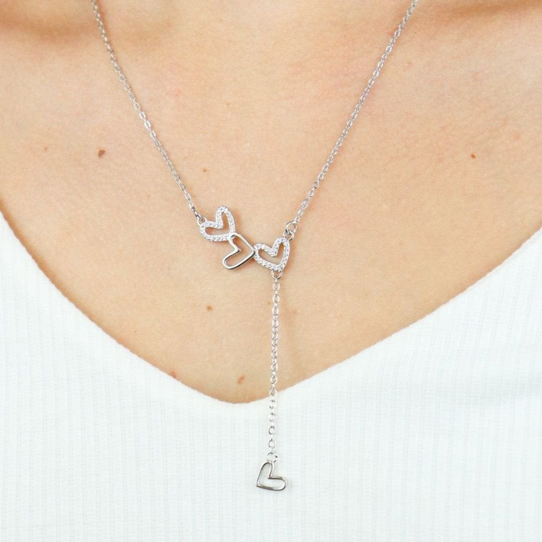 Collar de tres corazones - Moroveta
