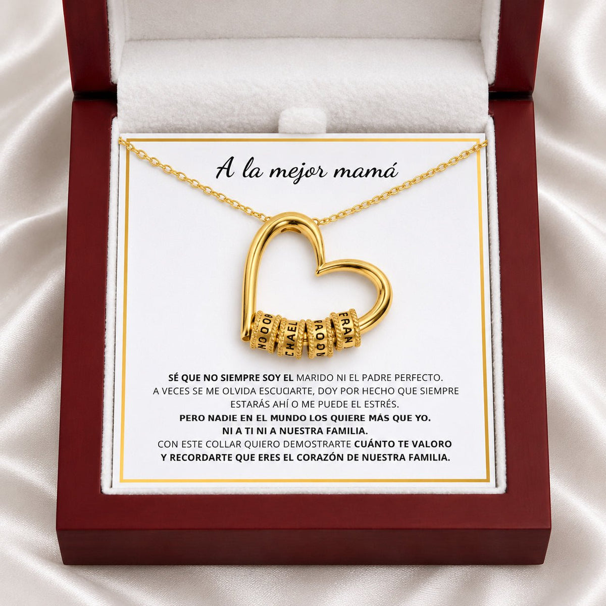 Collar "El corazón de la Familia" - A la mejor mamá - Moroveta