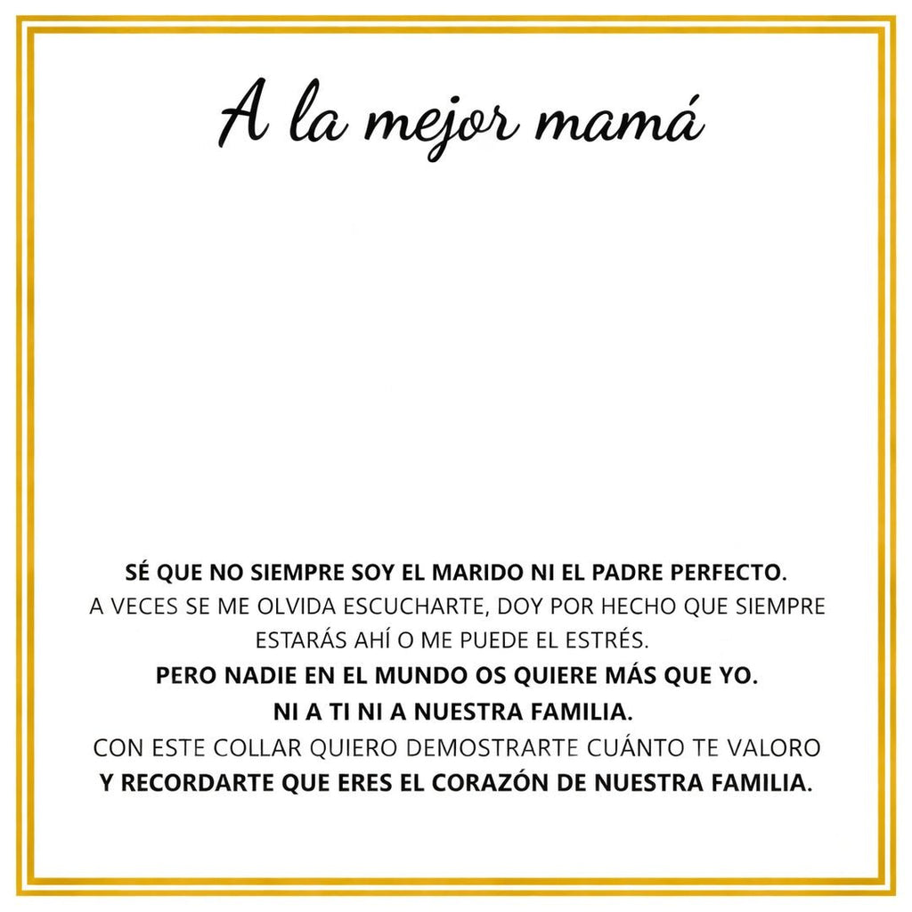 Collar "El corazón de la Familia" - A la mejor mamá - Moroveta