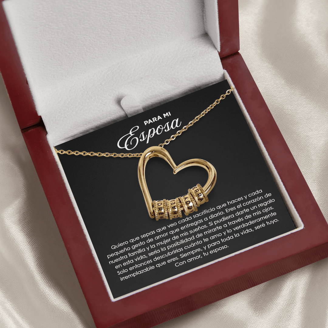 Collar "El corazón de la Familia" - Para mi Esposa - Moroveta