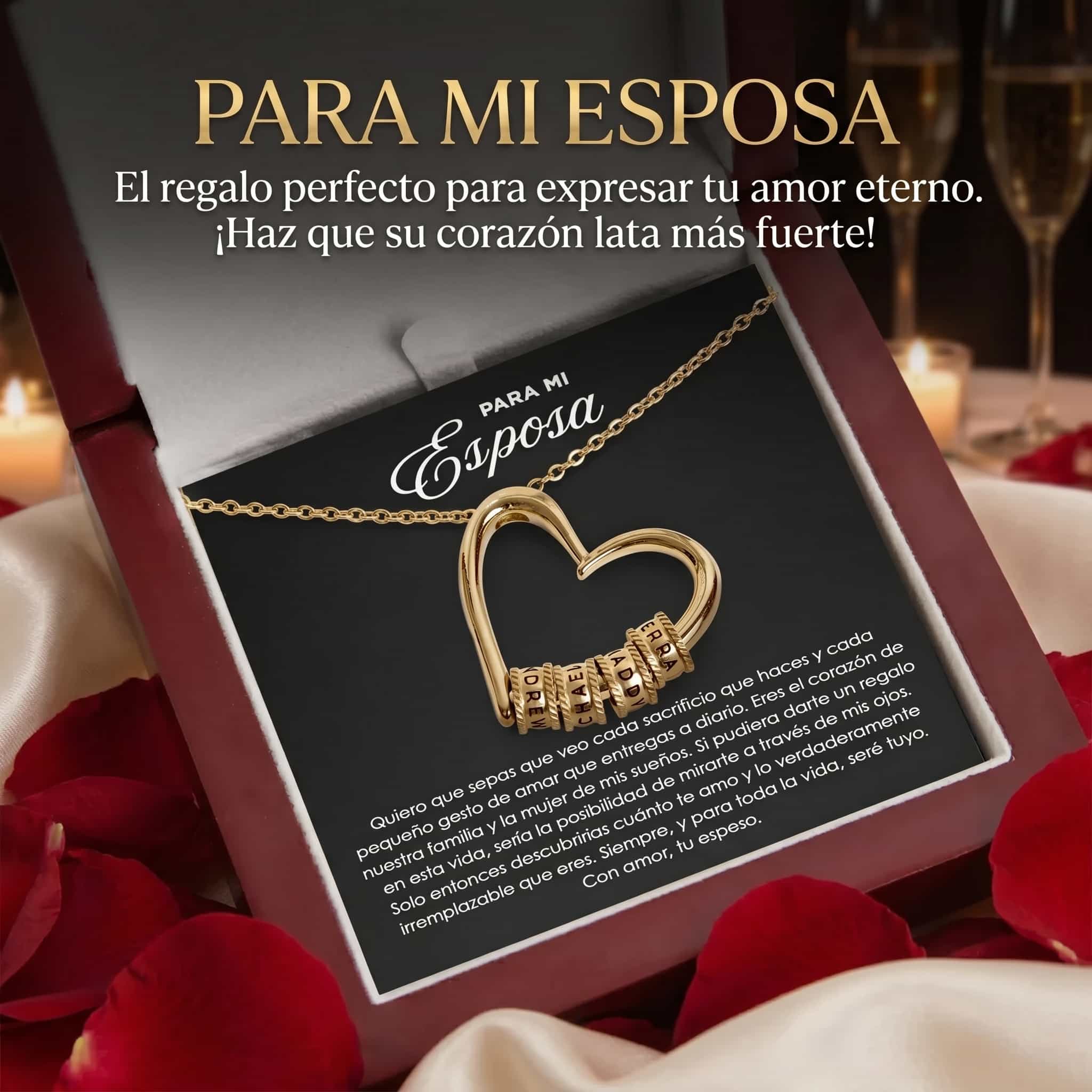 Collar "El corazón de la Familia" - Para mi Esposa - Moroveta