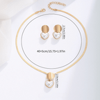 Collar elegante de Corazón y Pendientes GRATIS - Moroveta