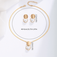 Collar elegante de Corazón y Pendientes GRATIS - Moroveta