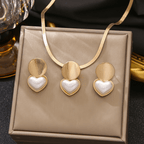 Collar elegante de Corazón y Pendientes GRATIS - Moroveta