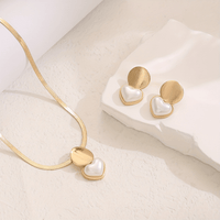 Collar elegante de Corazón y Pendientes GRATIS - Moroveta
