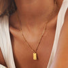 Collar Flor con Piedra de Nacimiento - Moroveta