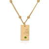 Collar Flor con Piedra de Nacimiento - Moroveta