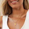 Collar Flor con Piedra de Nacimiento - Moroveta
