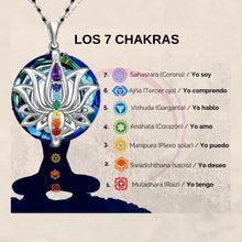 Cargar imagen en el visor de la galería, Collar Flor de loto 7 chakras (Oferta 2x1) - Moroveta