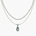 Collar gota de agua marina - Moroveta