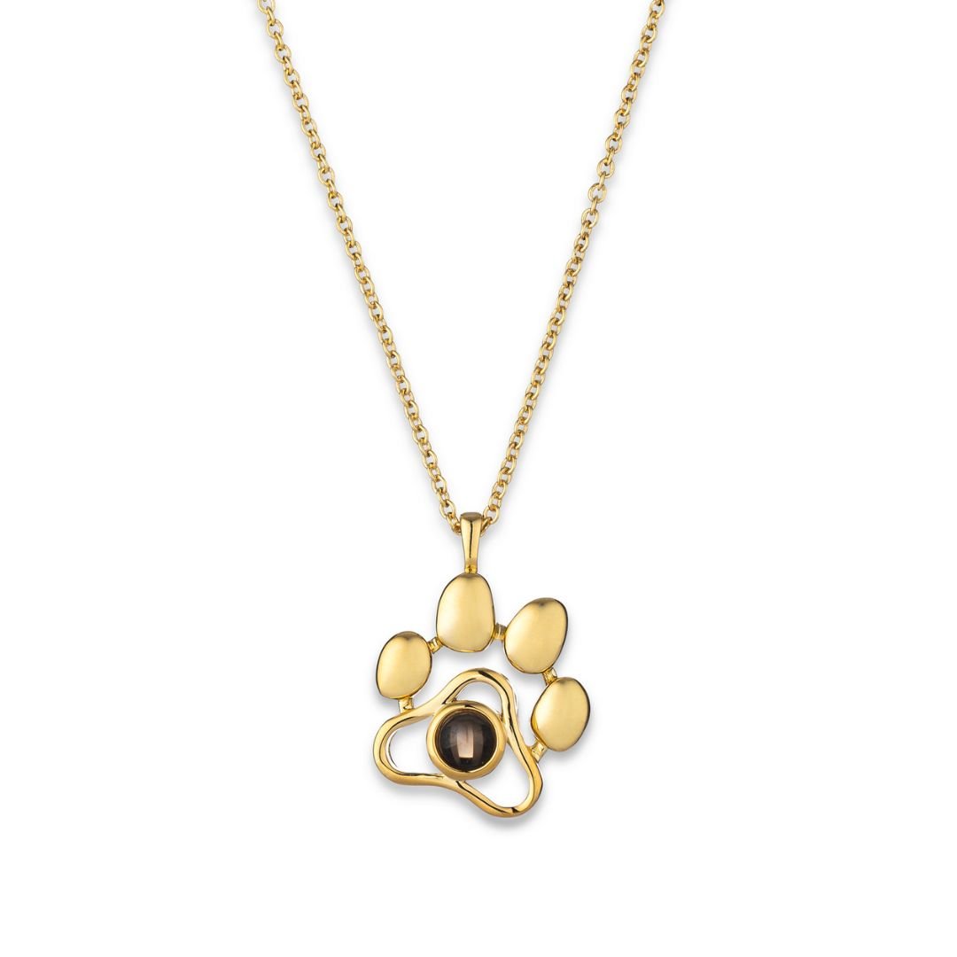 Collar huellita con foto de mascota - Moroveta