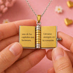 Collar Libro a mi nieta - “Tú siempre estarás en mi corazón” - Moroveta