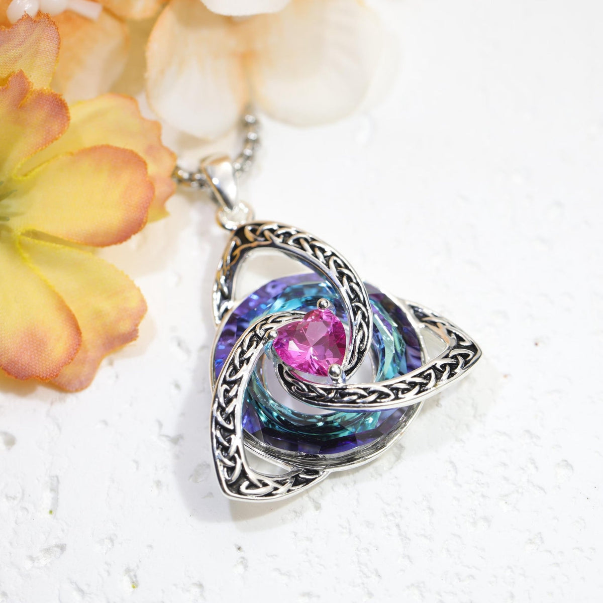 Collar Nudo de bruja con piedra de nacimiento - Moroveta