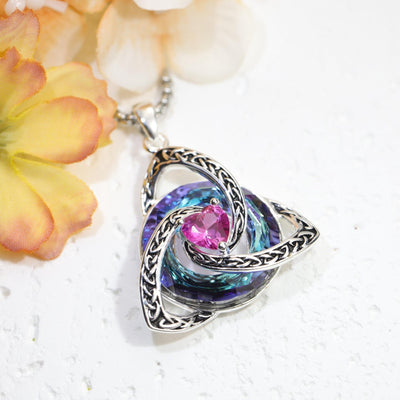 Collar Nudo de bruja con piedra de nacimiento - Moroveta