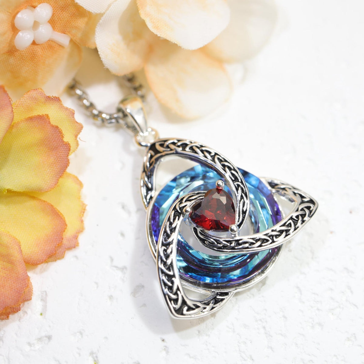 Collar Nudo de bruja con piedra de nacimiento - Moroveta