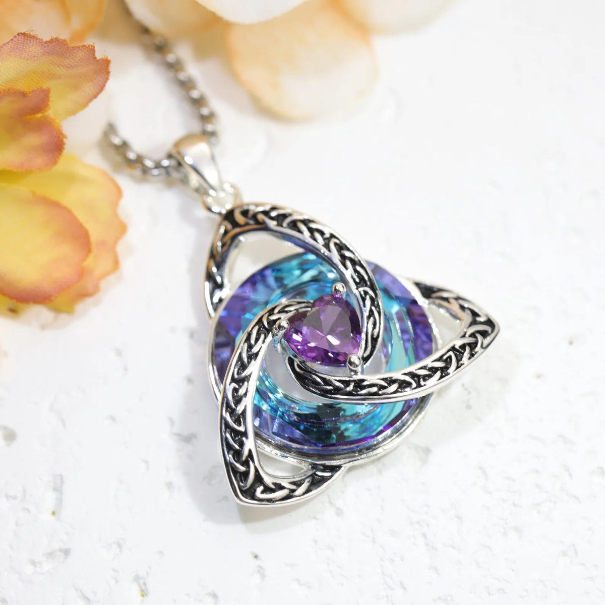 Collar Nudo de bruja con piedra de nacimiento - Moroveta
