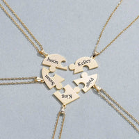 Collar o llavero personalizado de piezas de rompecabezas - Moroveta