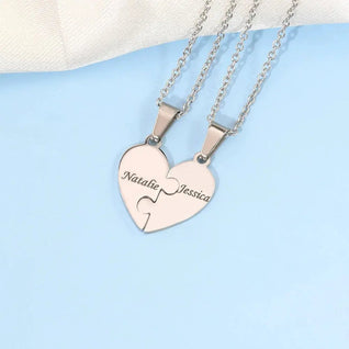 Collar o llavero personalizado de piezas de rompecabezas