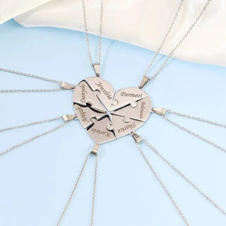 Collar o llavero personalizado de piezas de rompecabezas