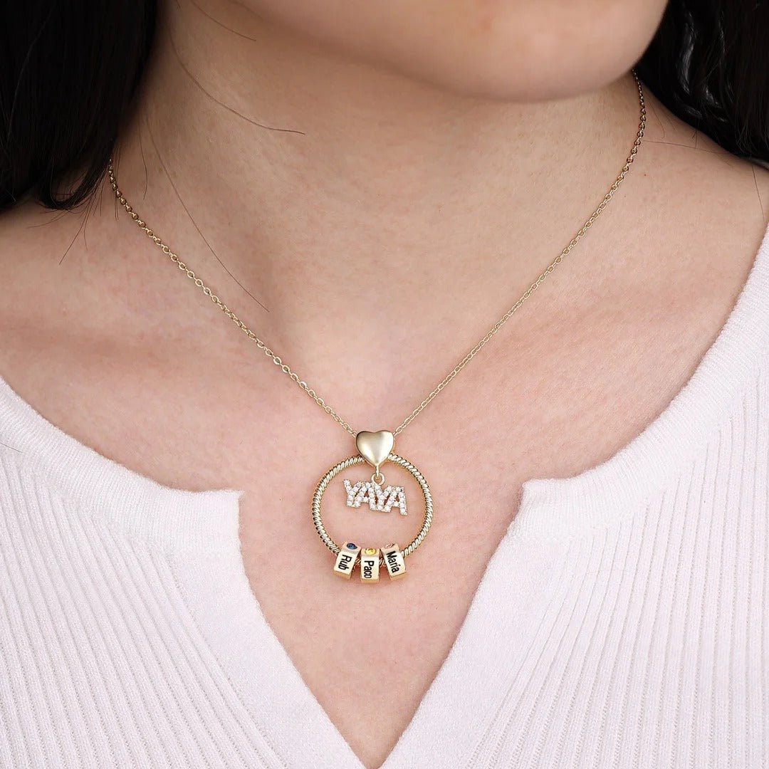 Collar para abuela con colgante de "YAYA" - Moroveta