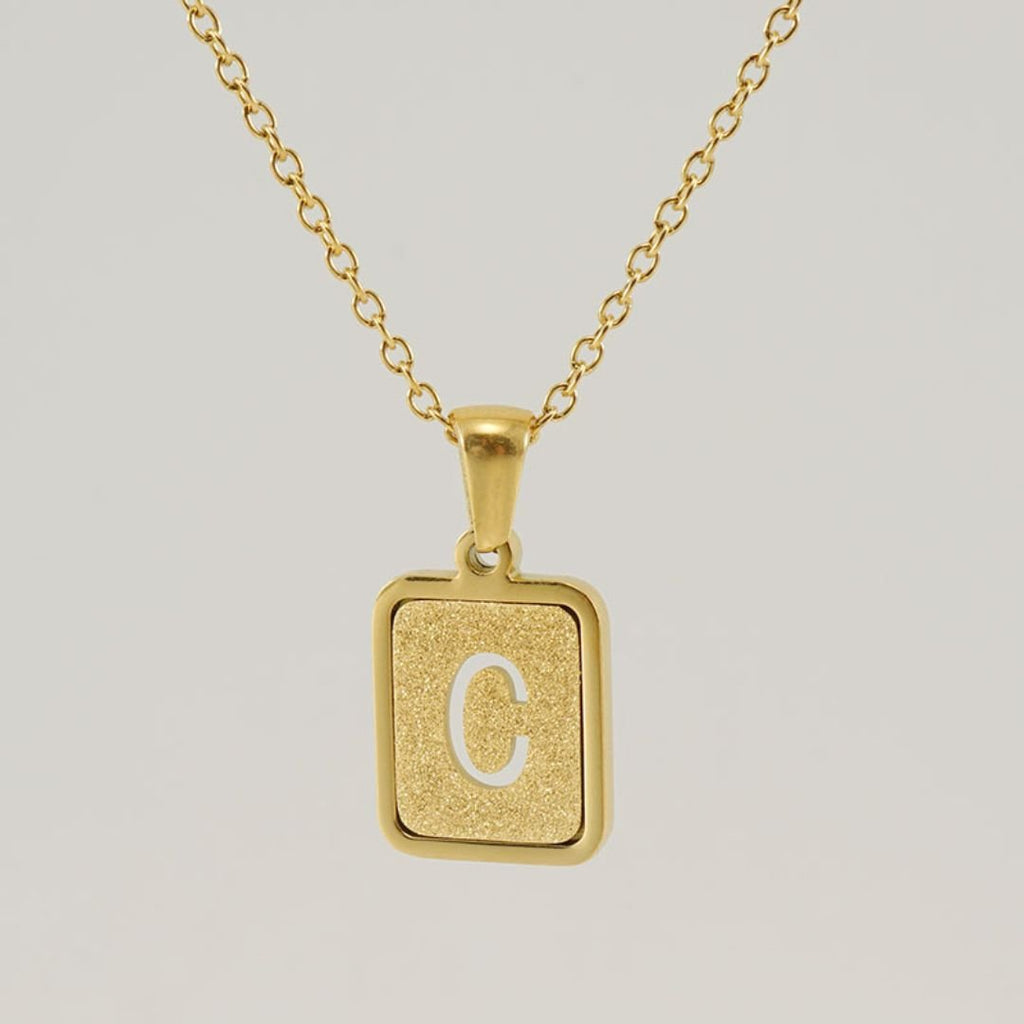 Collar personalizable con inicial dorado - Moroveta
