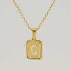 Collar personalizable con inicial dorado - Moroveta