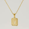 Collar personalizable con inicial dorado - Moroveta