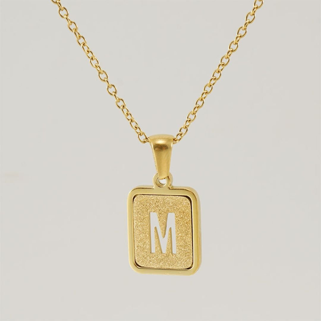 Collar personalizable con inicial dorado - Moroveta