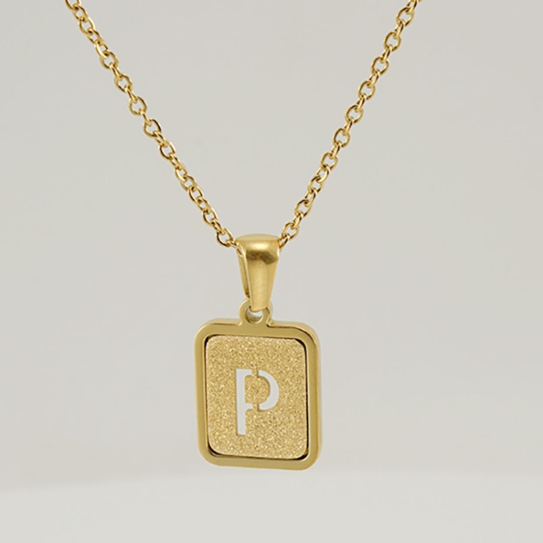 Collar personalizable con inicial dorado - Moroveta