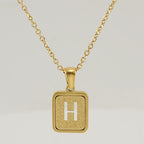 Collar personalizable con inicial dorado - Moroveta