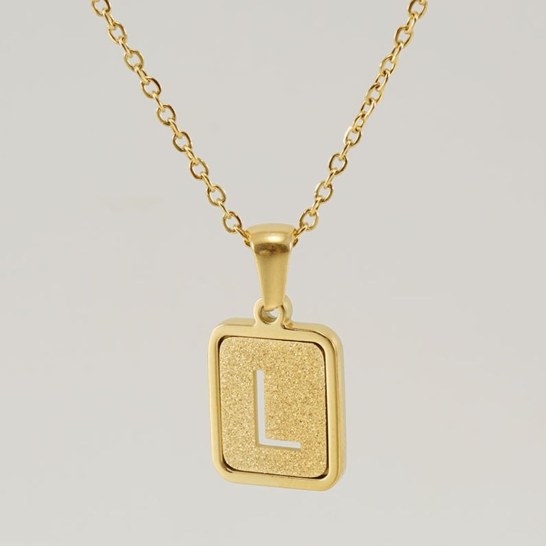 Collar personalizable con inicial dorado - Moroveta