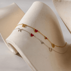 Collar personalizado con inicial y signo con piedra zodiacal - Moroveta