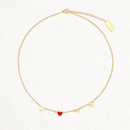 Collar personalizado con inicial y signo con piedra zodiacal - Moroveta