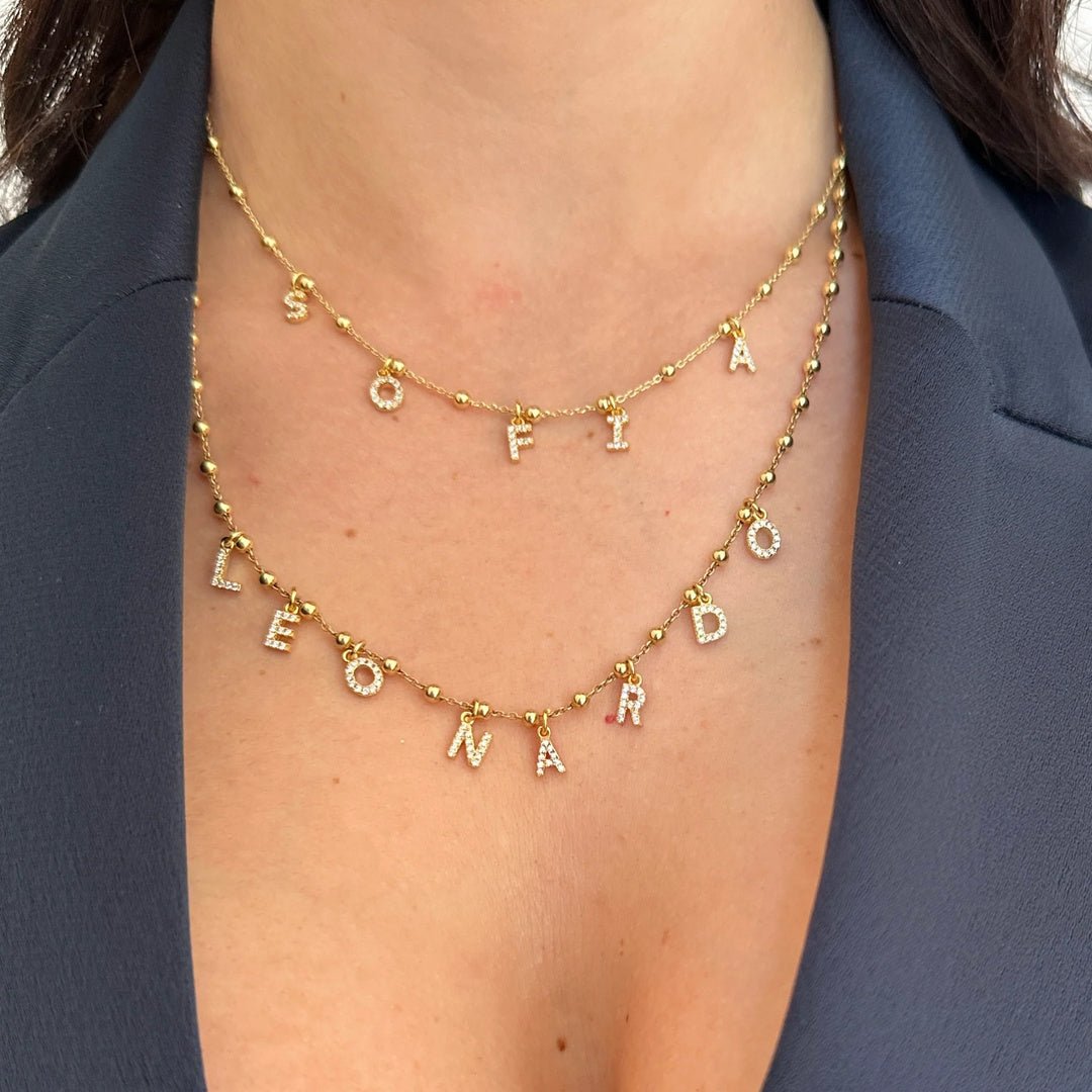 Collar personalizado con iniciales - Moroveta