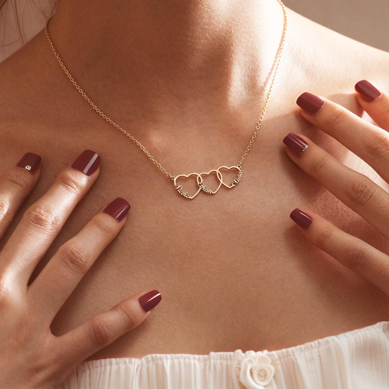 Collar Personalizado con Nombre en Forma de Corazón - Moroveta