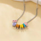 Collar personalizado con nombre en letras burbuja - Moroveta