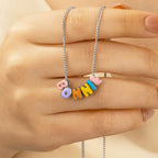 Collar personalizado con nombre en letras burbuja - Moroveta