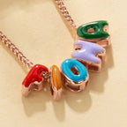 Collar personalizado con nombre en letras burbuja - Moroveta