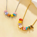 Collar personalizado con nombre en letras burbuja - Moroveta