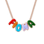 Collar personalizado con nombre en letras burbuja - Moroveta