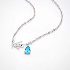 Collar personalizado con nombre y piedra de nacimiento - Moroveta