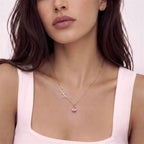 Collar personalizado con nombre y piedra de nacimiento - Moroveta