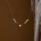 Collar personalizado con nombres en forma de corazón - Moroveta