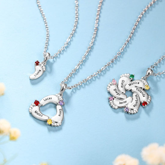 Collar Personalizado Huellitas de Bebé - Moroveta