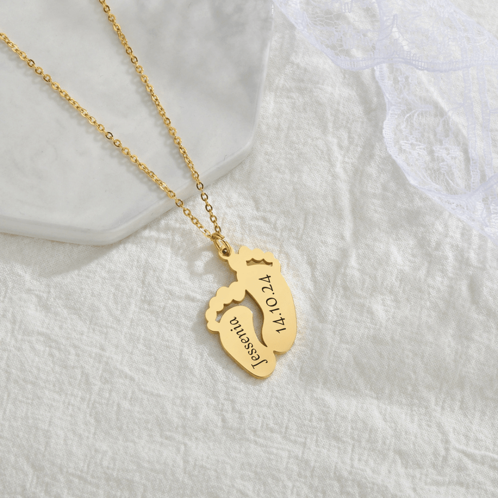 Collar Personalizado Pies Eternos - Moroveta